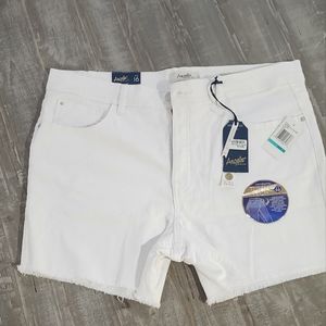 White Jean Shorts